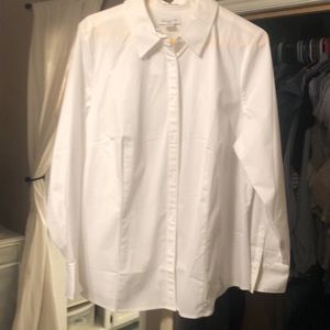 Classic white dress shirt